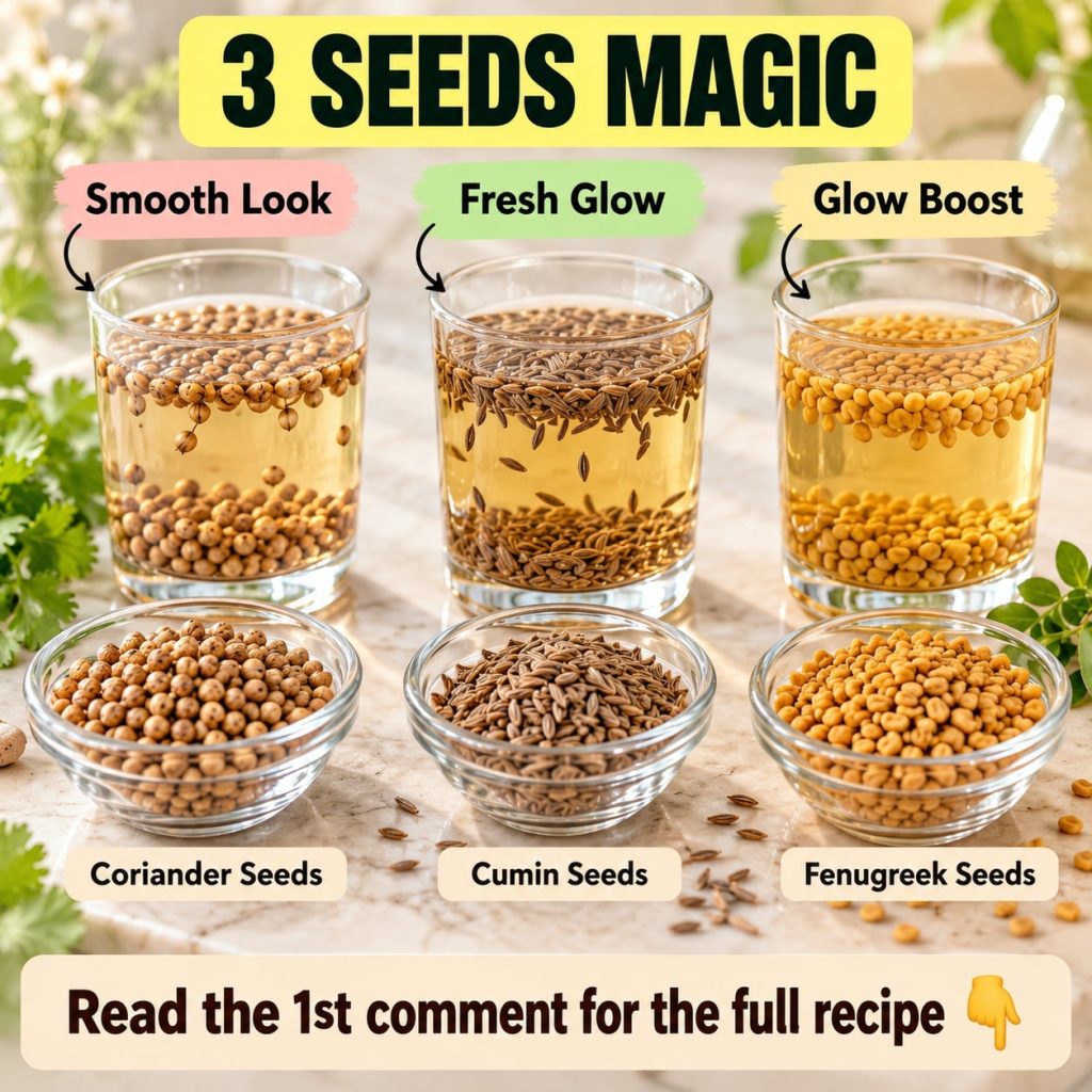 Three small bowls each containing a different type of seed flax chia fenugreek arranged beautifully with natural element