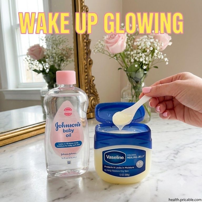 A small glass jar containing a white petroleum jelly-like substance mixed with a clear oil next to a tube of Vaseline an