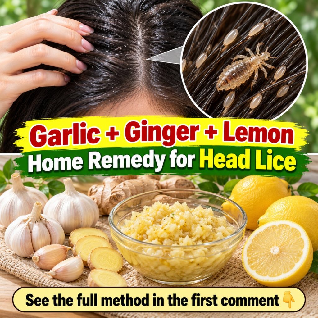 A close-up of fresh garlic cloves ginger root and lemons arranged together suggesting natural ingredients for a home rem