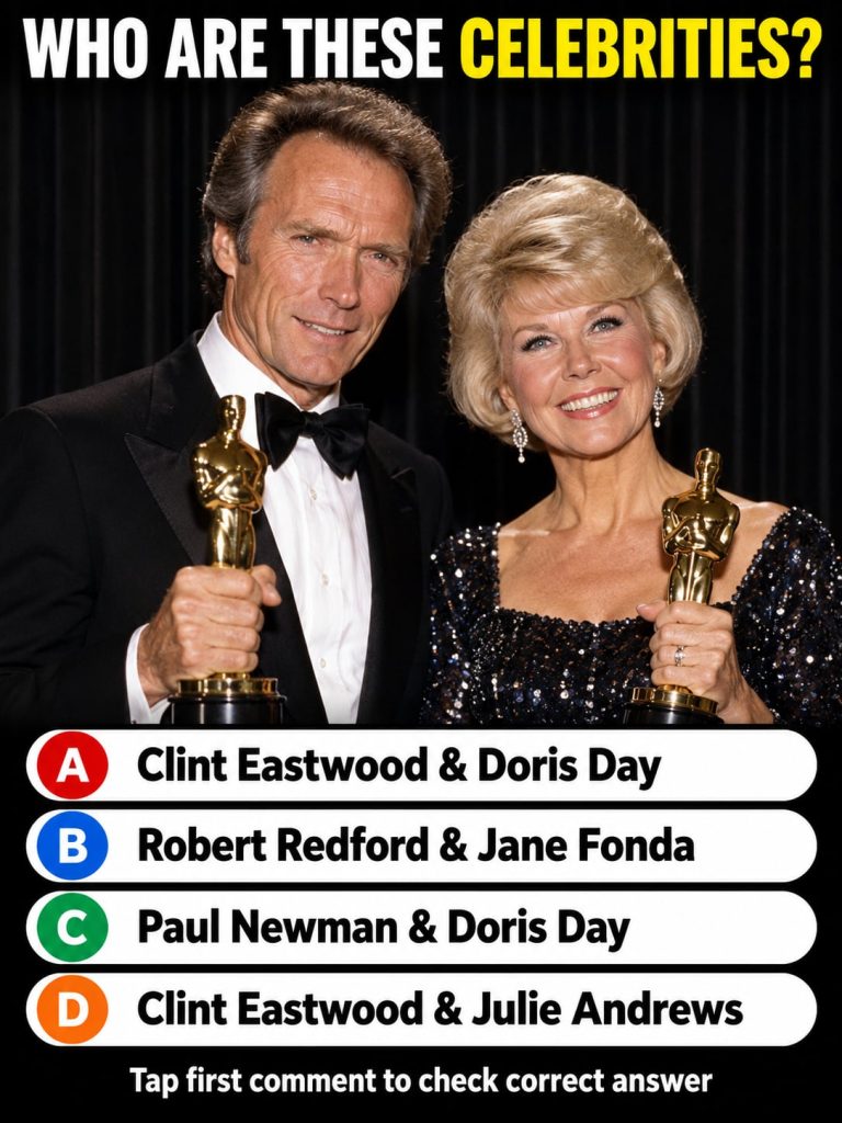 A legendary photo featuring Elizabeth Taylor and Paul Newman proudly holding their Academy Awards from the Golden Age of