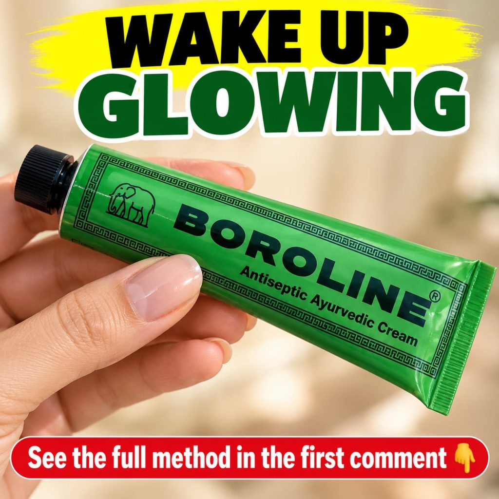 A tube of Boroline cream perhaps held by hands with a soft focus on the cream itself suggesting its rich texture and tra
