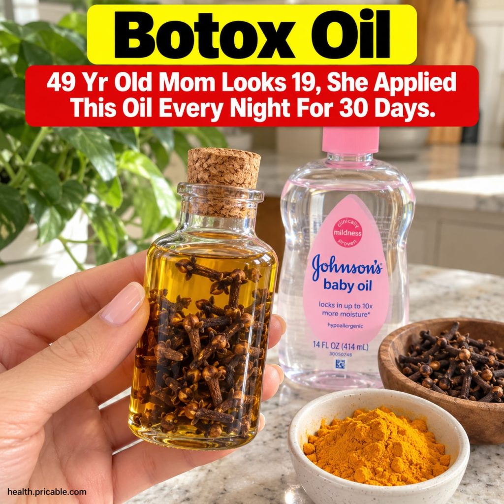 A woman in her late 40s with a radiant smooth complexion applying a few drops of a natural face oil to her cheek The lig