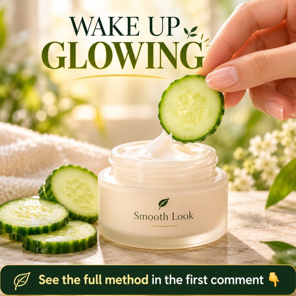 A woman gently applying a soothing gel or oil to her under-eye area with her fingertips looking refreshed and relaxed Th