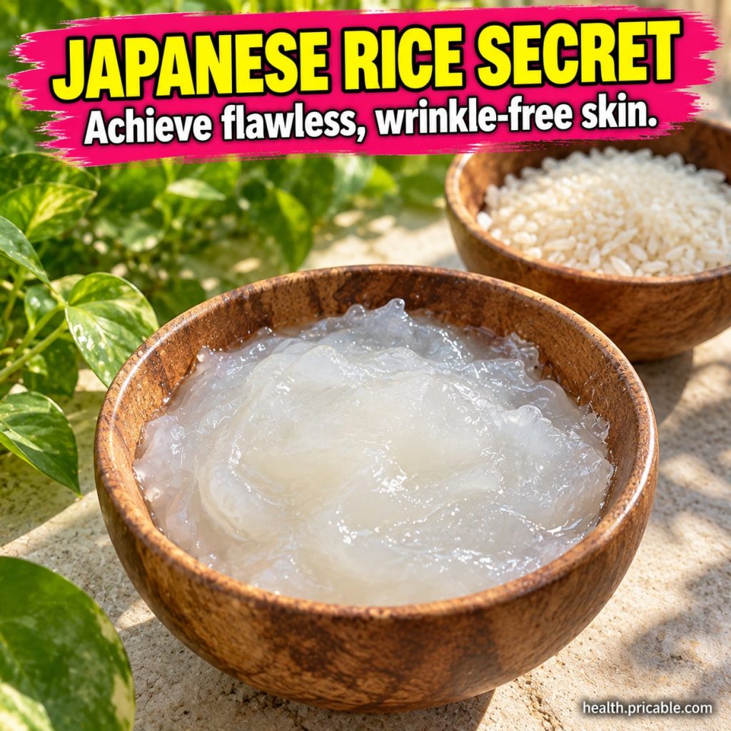 A bowl of white rice grains with a small container of milk next to it set against a natural soft background ready to be