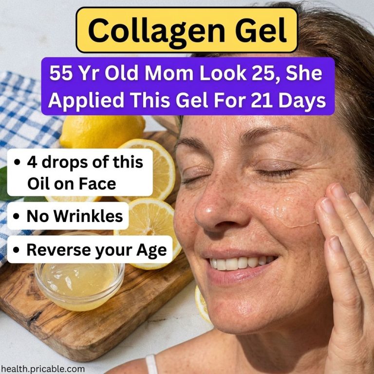 Ingredients for a homemade collagen gel including flax seeds in a bowl a bottle of aloe vera gel and a small vial of vit