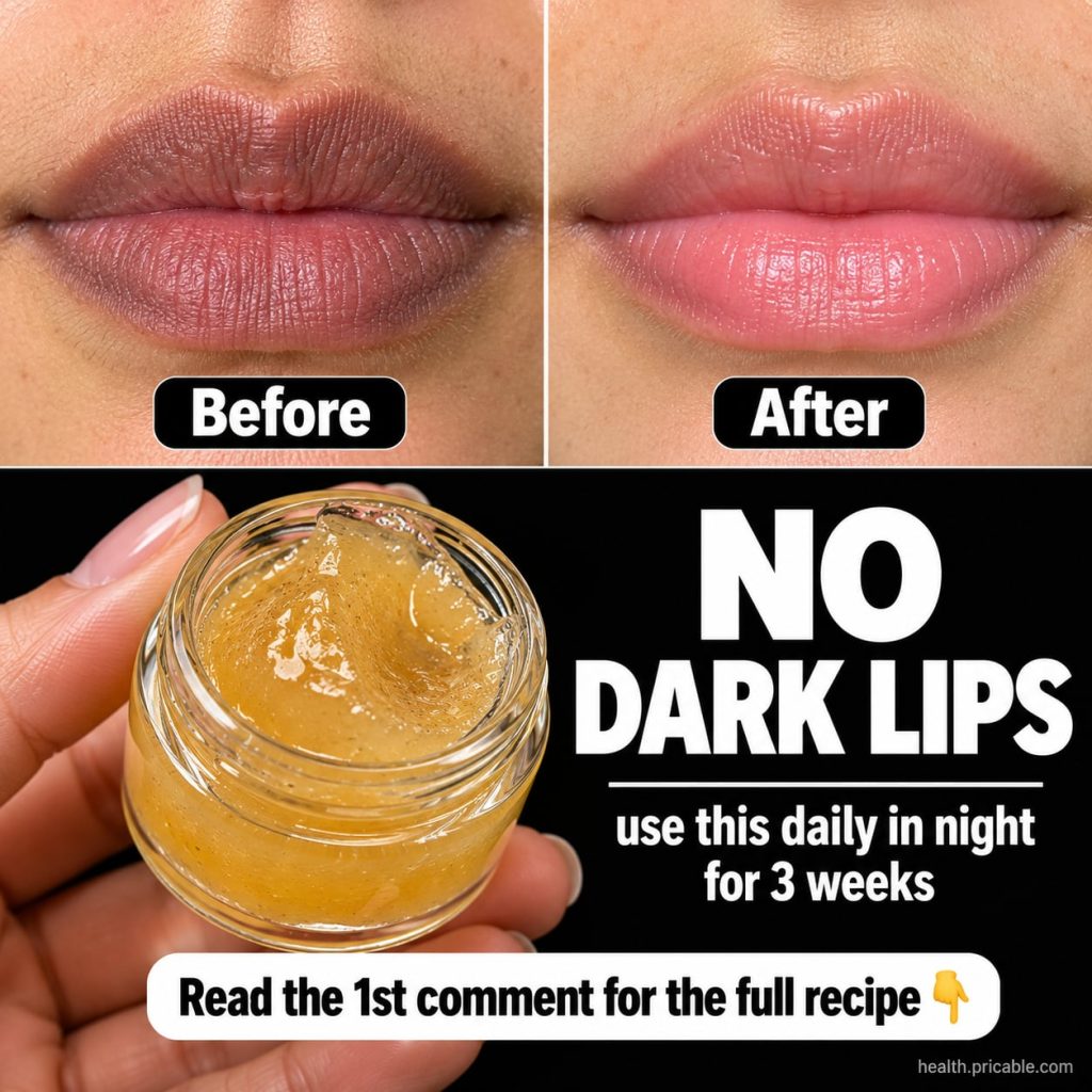 A close-up of a woman applying a natural lip balm to her lips at night with a soft warm glow Her lips appear soft and hy