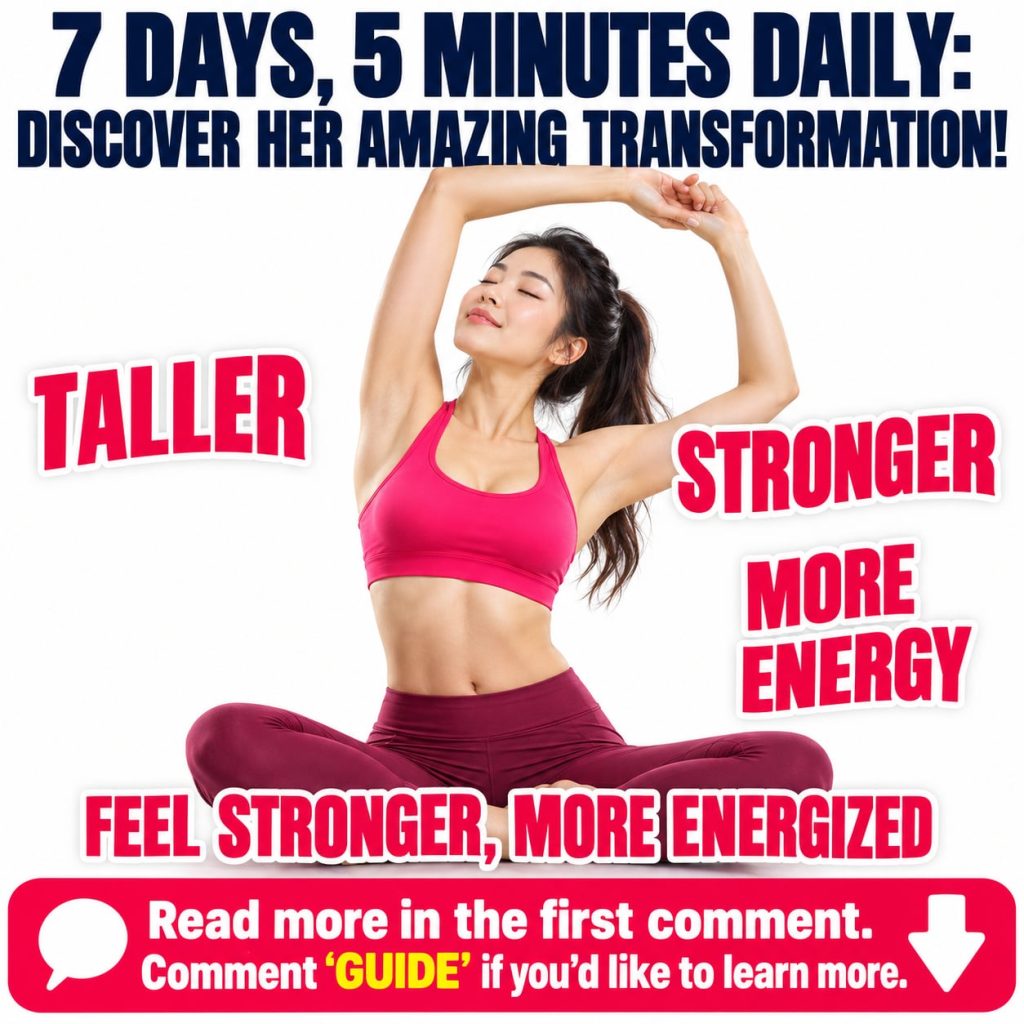 A woman performing a simple effective bodyweight exercise in a home setting looking energized