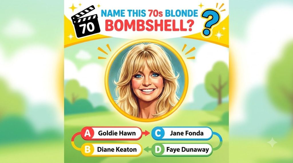 A young smiling blonde woman from the 1970s reminiscent of a classic TV star