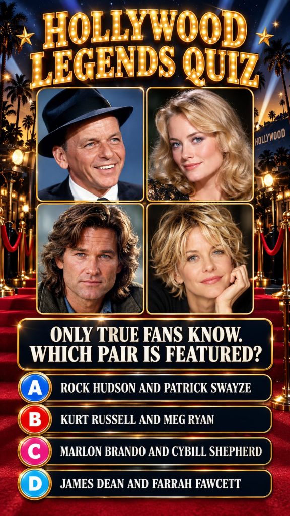A vibrant dynamic collage or grid of classic Hollywood actors and actresses some clearly recognizable and others slightl
