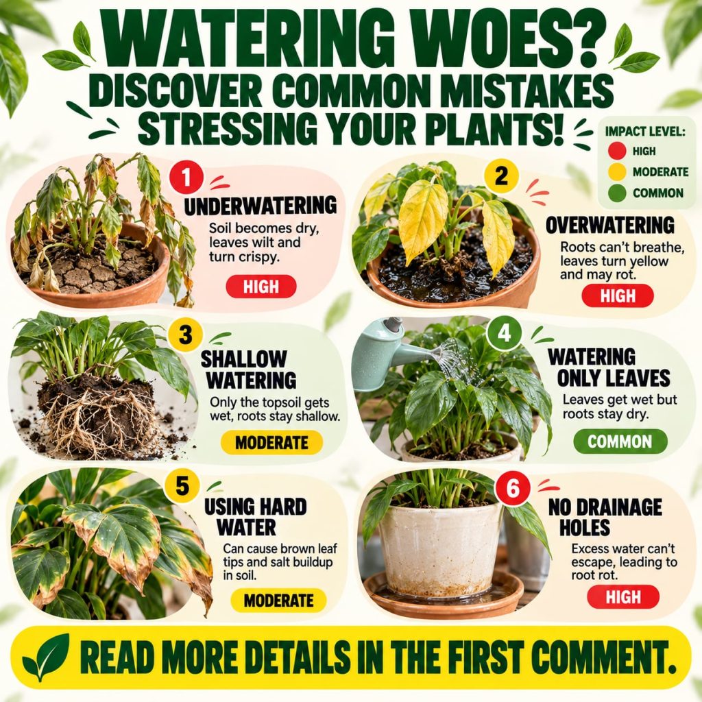 A close-up of a houseplant with slightly drooping leaves and some yellowing indicating signs of stress likely from impro