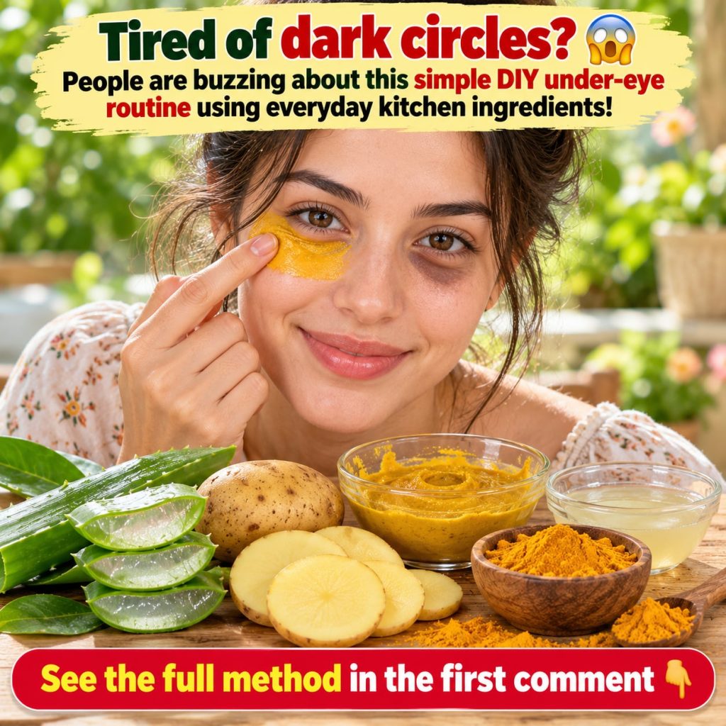 A close-up of a small bowl containing a yellow creamy paste with fresh aloe vera leaves turmeric powder and a sliced pot