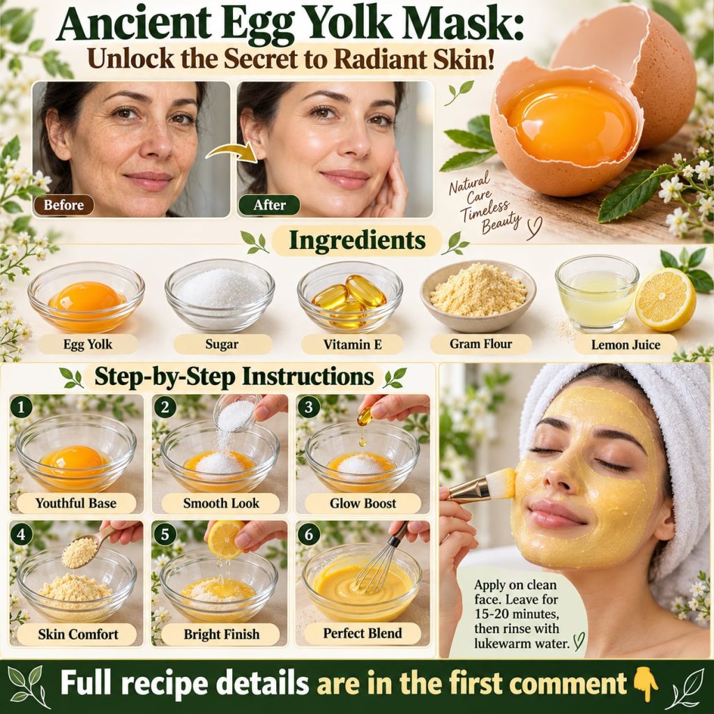 A close-up of a golden egg yolk in a small bowl ready to be used for a face mask with a whisk nearby and a soft warm lig