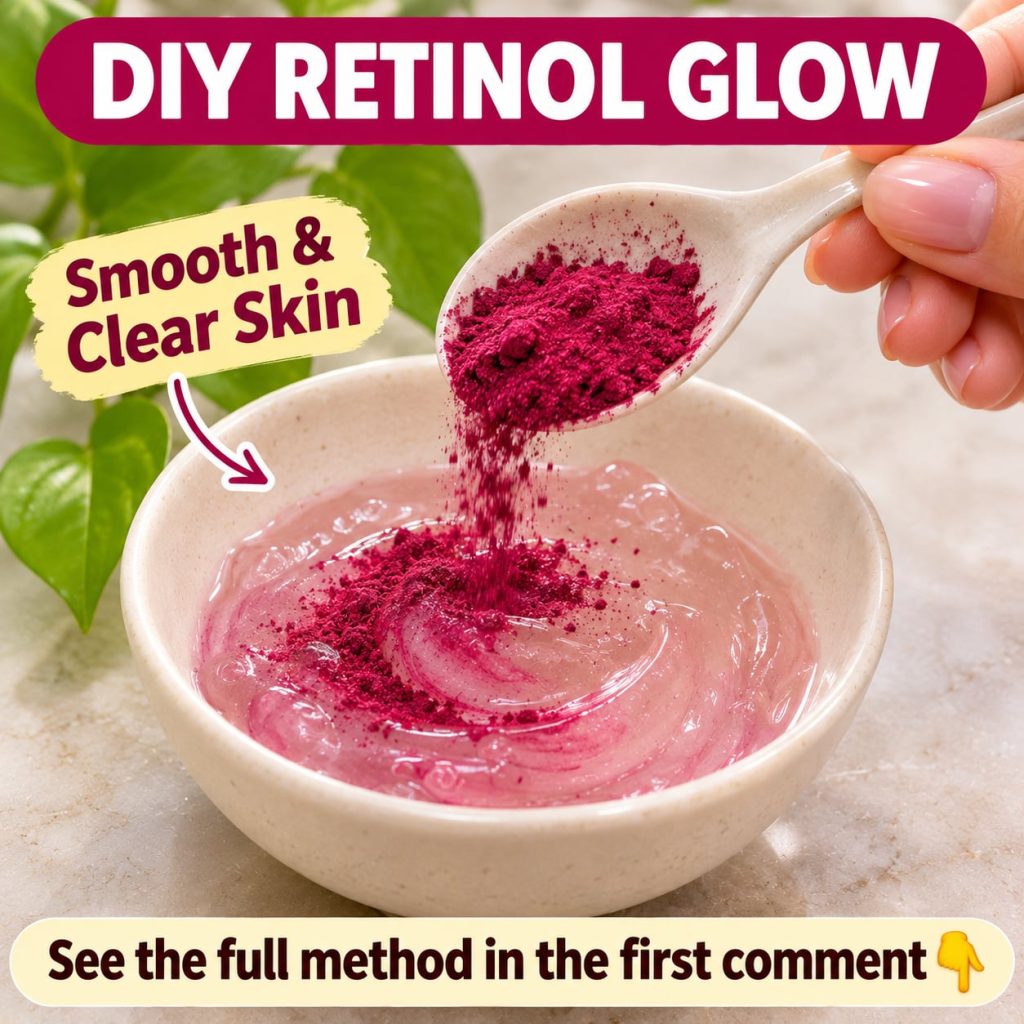 A visually appealing arrangement of ingredients for a DIY night cream including rosehip oil vitamin E oil shea butter an