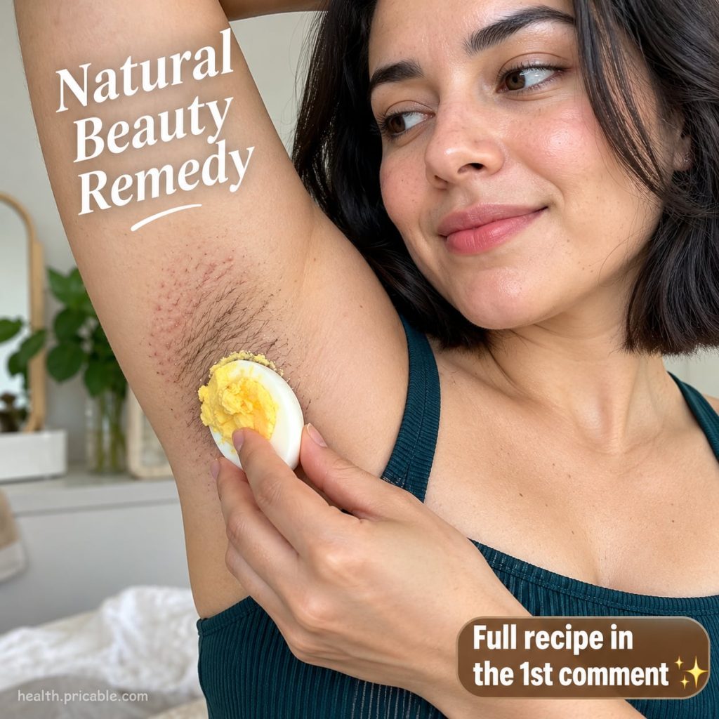A close-up of a woman s smooth and clear underarm suggesting a positive outcome from a natural remedy The skin appears e