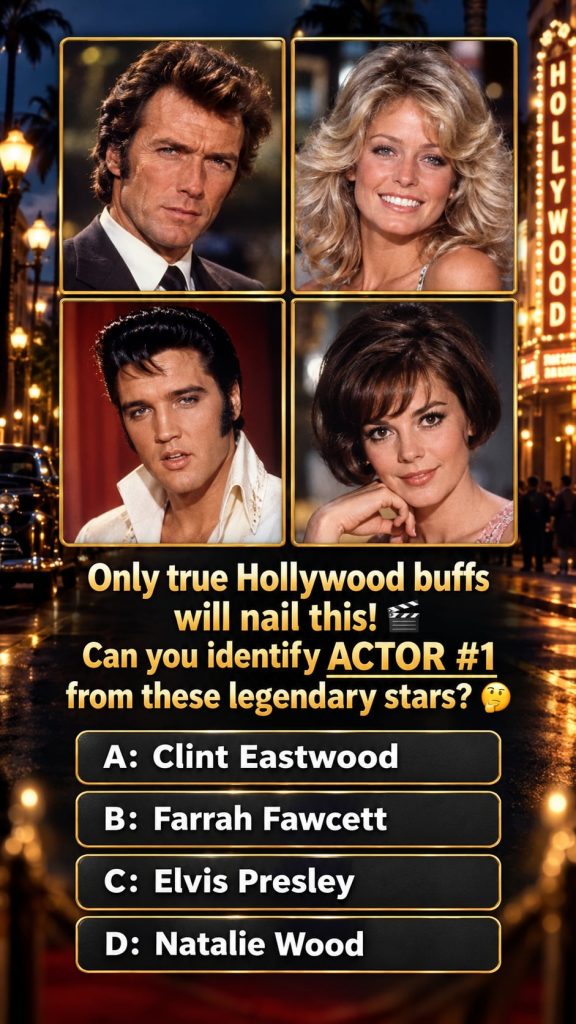 A striking classic publicity photo of a young Clint Eastwood from his early career possibly from a Western film looking 