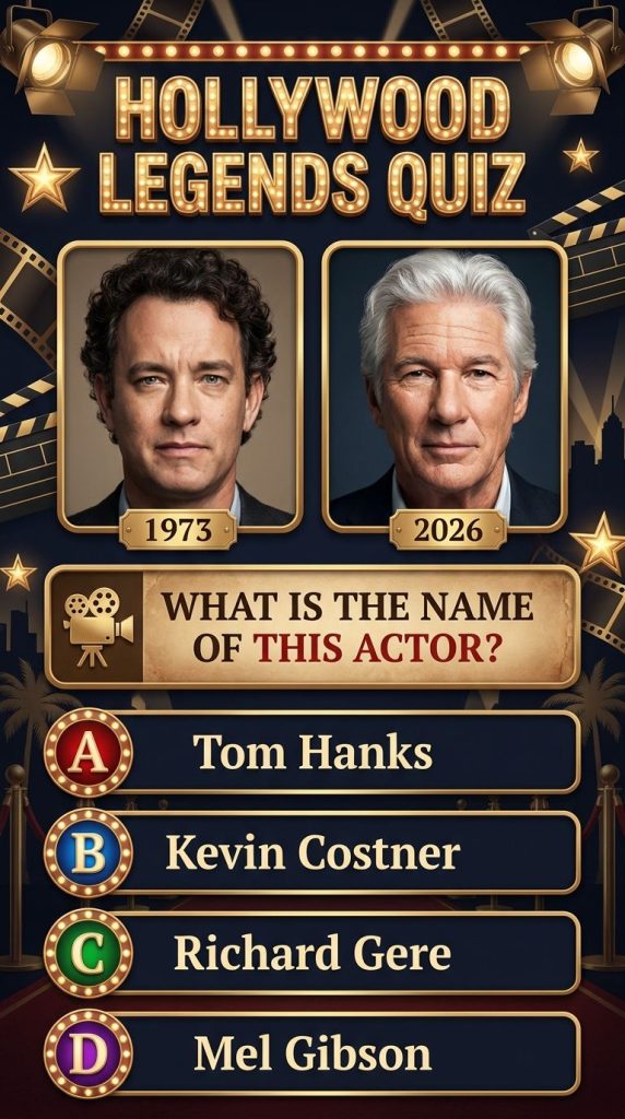 A striking portrait of a famous male actor who has been a Hollywood legend for decades