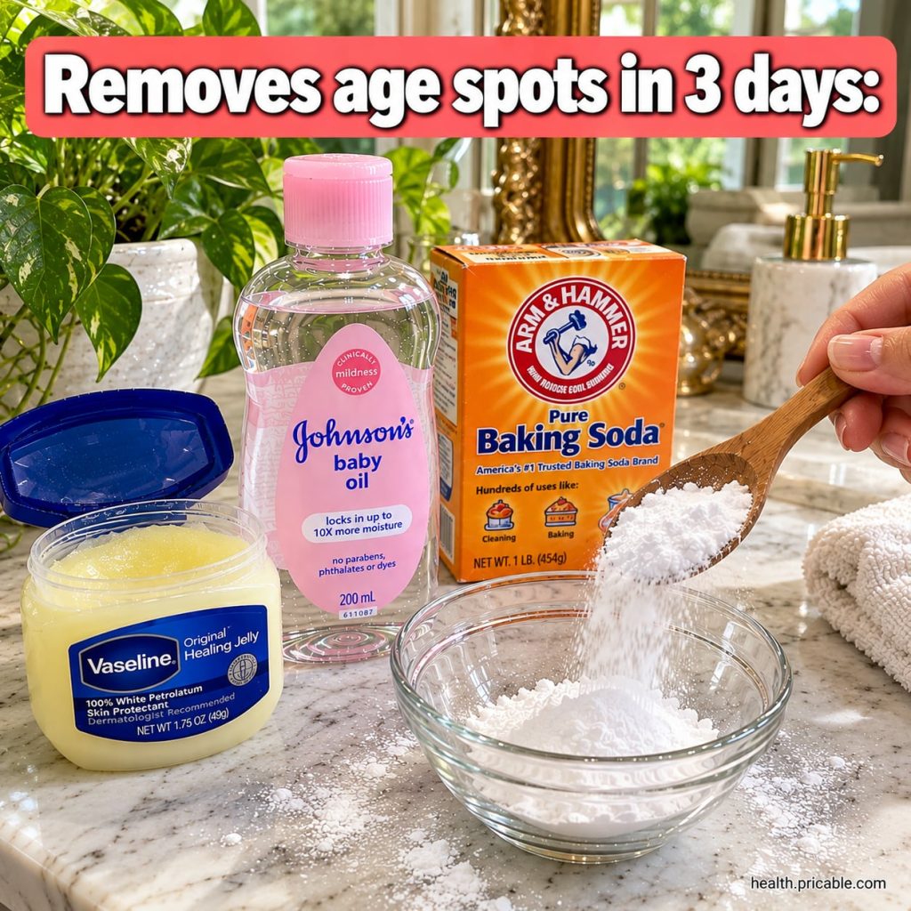 A close-up shot of a small bowl containing a creamy mixture of white Vaseline clear baby oil and white baking soda with