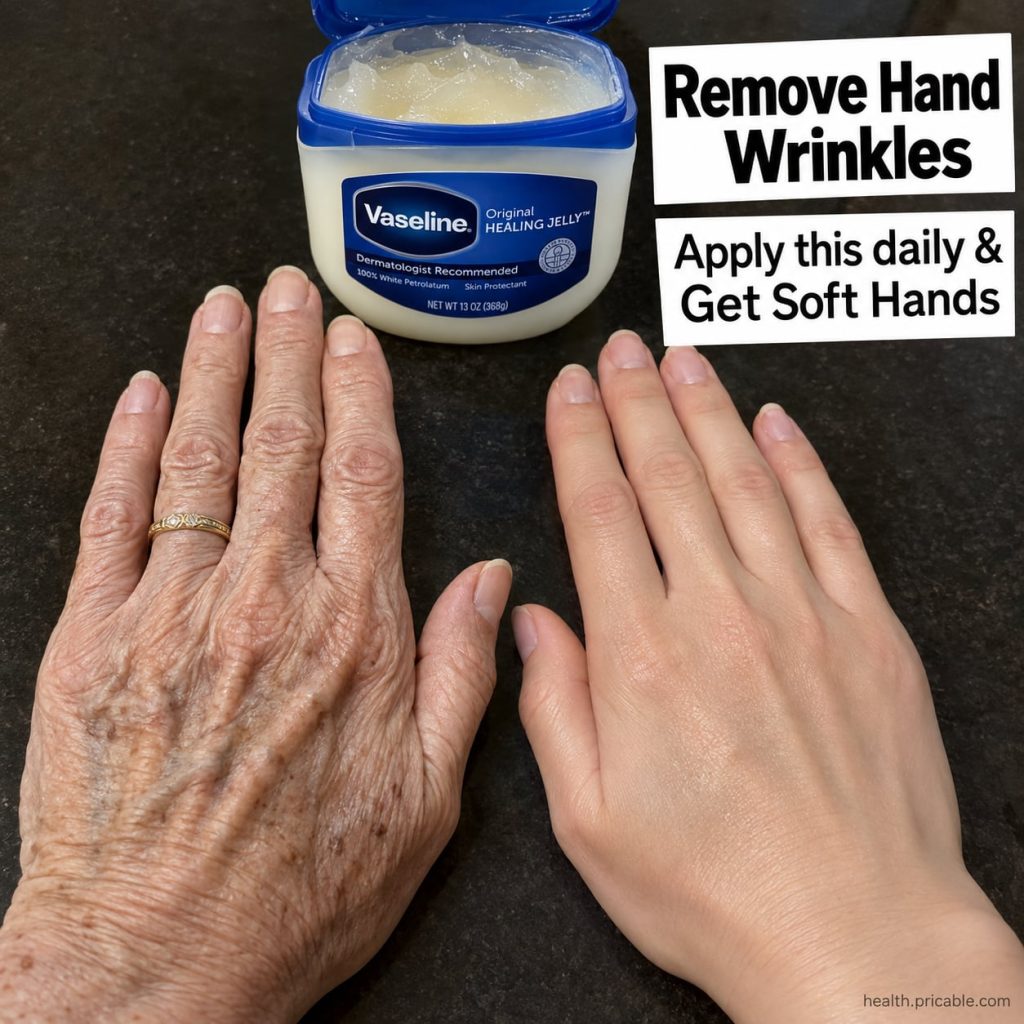 A woman applying a small amount of homemade balm to her hands which appear soft and well-moisturized Her hands are gentl