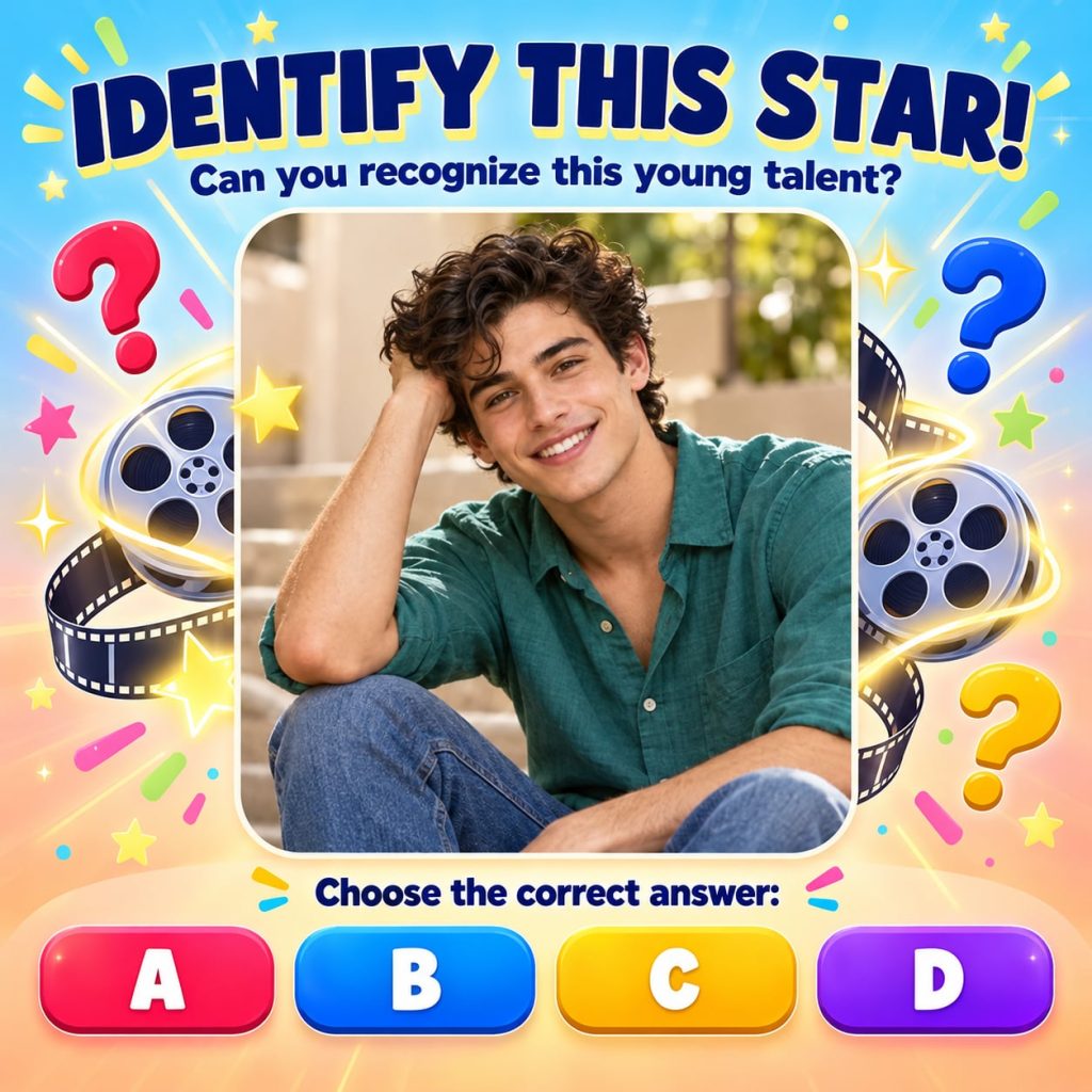 A multiple-choice quiz image featuring a black and white portrait of actor Humphrey Bogart The quiz title is Can You Gue
