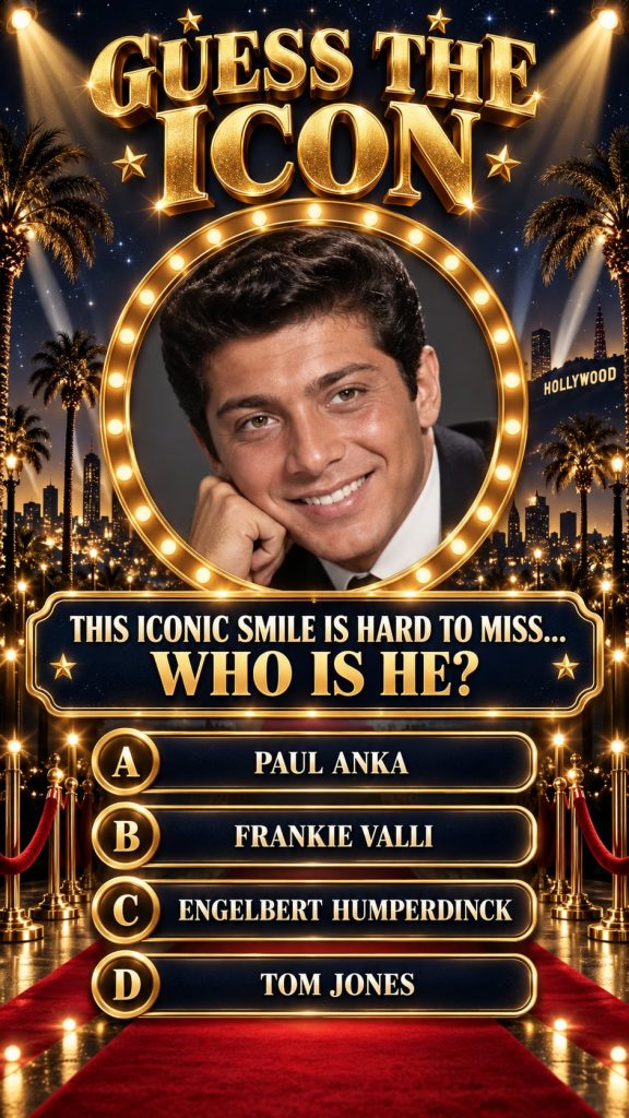 A portrait of Paul Anka a classic crooner smiling and looking dapper He should appear in a performance setting or with a