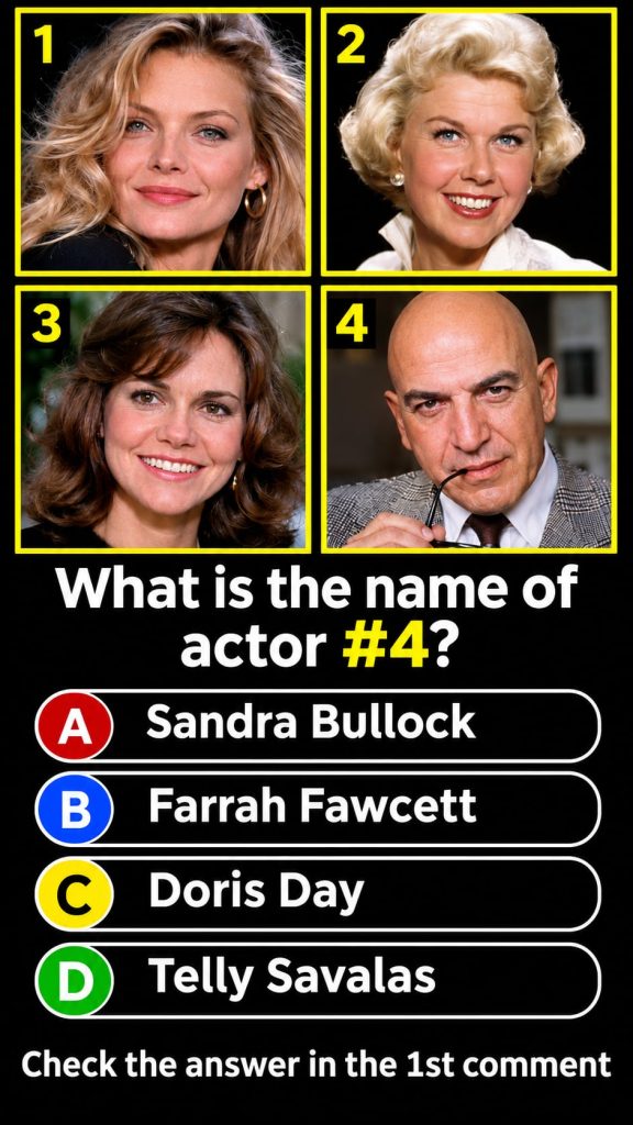 A black and white portrait of a male classic Hollywood actor the subject of the quiz question looking directly at the ca