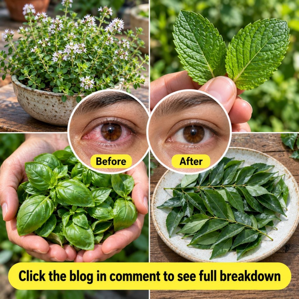 A vibrant collection of fresh basil mint oregano and curry leaves artfully arranged perhaps with a clear glass of herbal