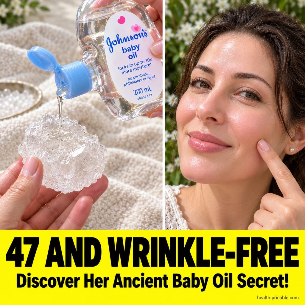 A woman with a radiant youthful complexion gently touching her smooth skin implying anti-aging results from a natural re