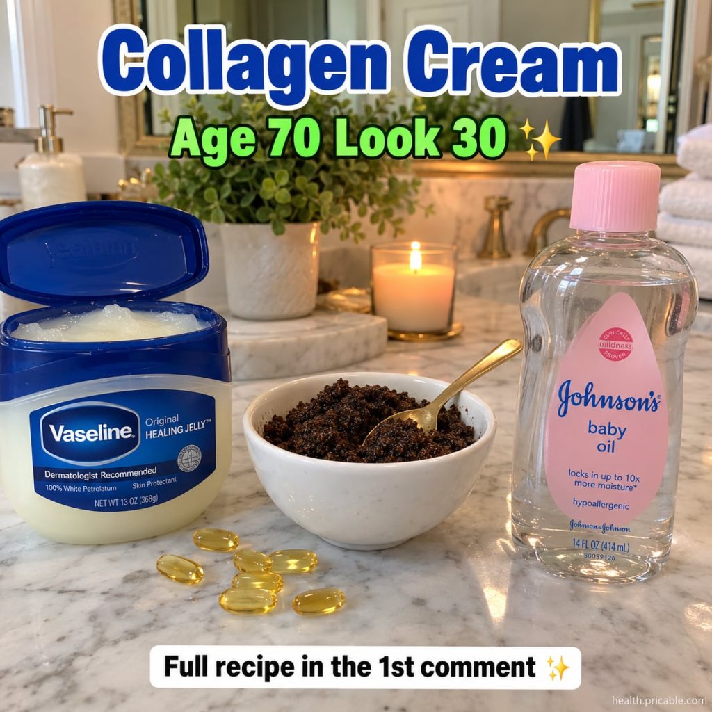 A small elegant jar of homemade cream on a wooden vanity with a few fresh rose petals and a dropper bottle of oil nearby