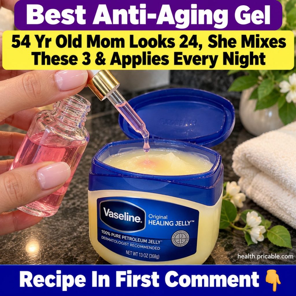 A woman in her 40s or 50s applying a small amount of a homemade balm or cream to her face specifically around the eyes o