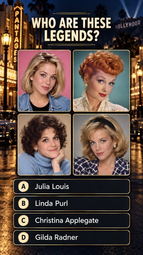 A 2x2 grid of four celebrity portraits in yellow-bordered rounded-corner frames against a dark brown grid background Bel